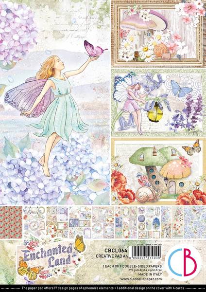 Ciao Bella Enchanted Land A4 Creative Pad, 9 sheets/pkg