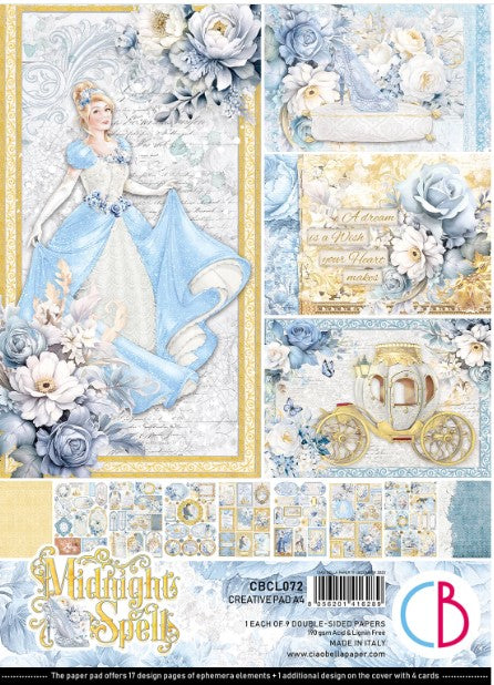 Ciao Bella Midnight Spell Creative Pad A4 9/Pkg