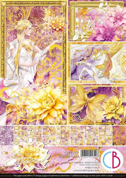 Ciao Bella Ethereal A4 Creative Pad, 9 sheets/pkg