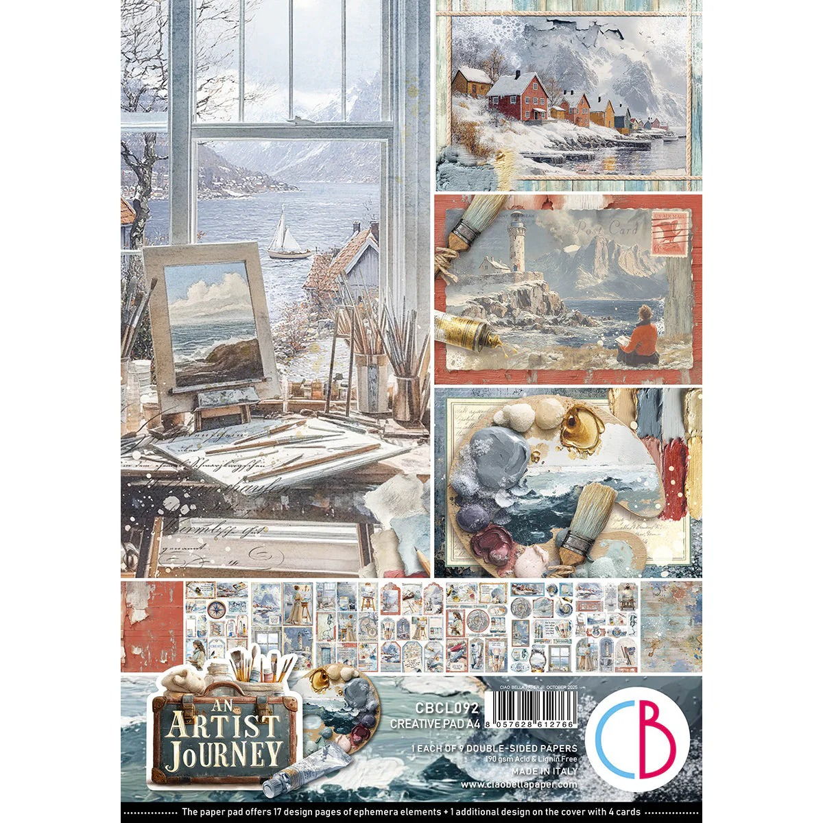 Ciao Bella An Artist Journey Creative Pad A4 9/Pkg