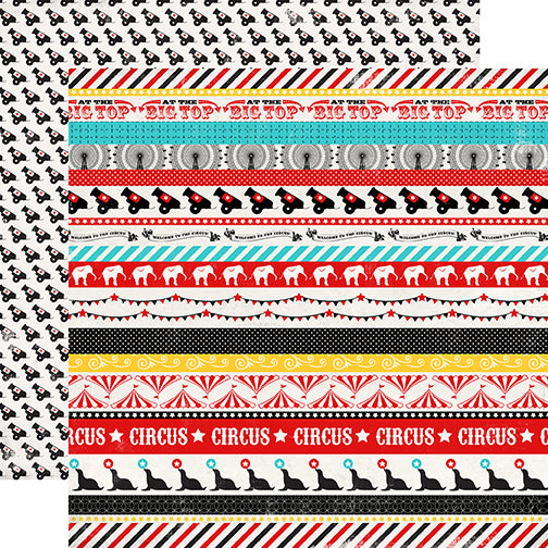 Carta Bella Circus Party: Circus Borders DS Paper (1 Sheet)
