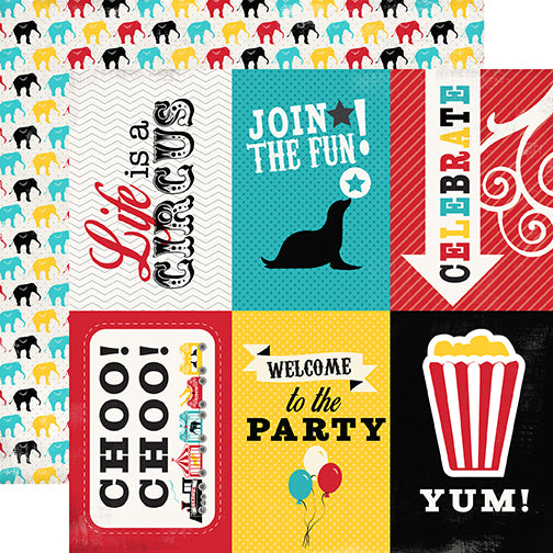 Carta Bella Circus Party: 4x6 Journal Cards