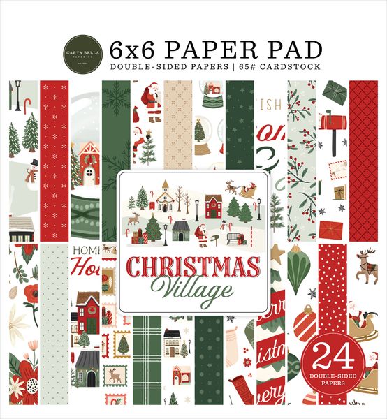 Carta Bella  Christmas Village 6x6 DS Patterned Paper Pad