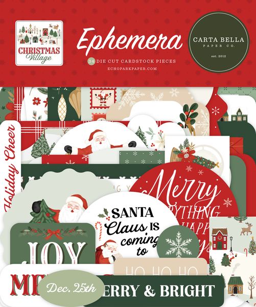 Carta Bella  Christmas Village Ephemera