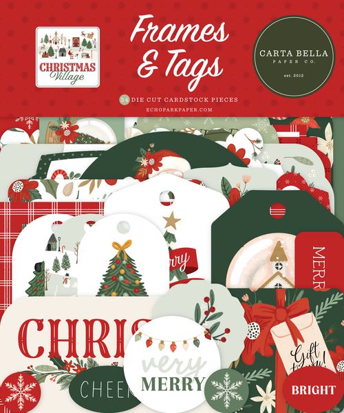 Carta Bella  Christmas Village Frames & Tags