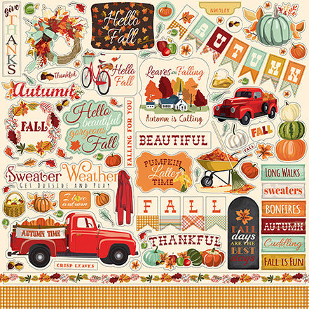 Carta Bella Fall Break Element Sticker