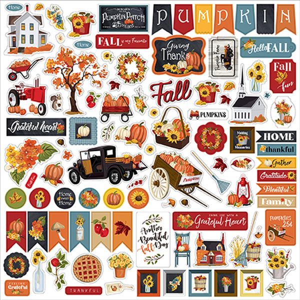 Fall Fun 12X12 Stickers