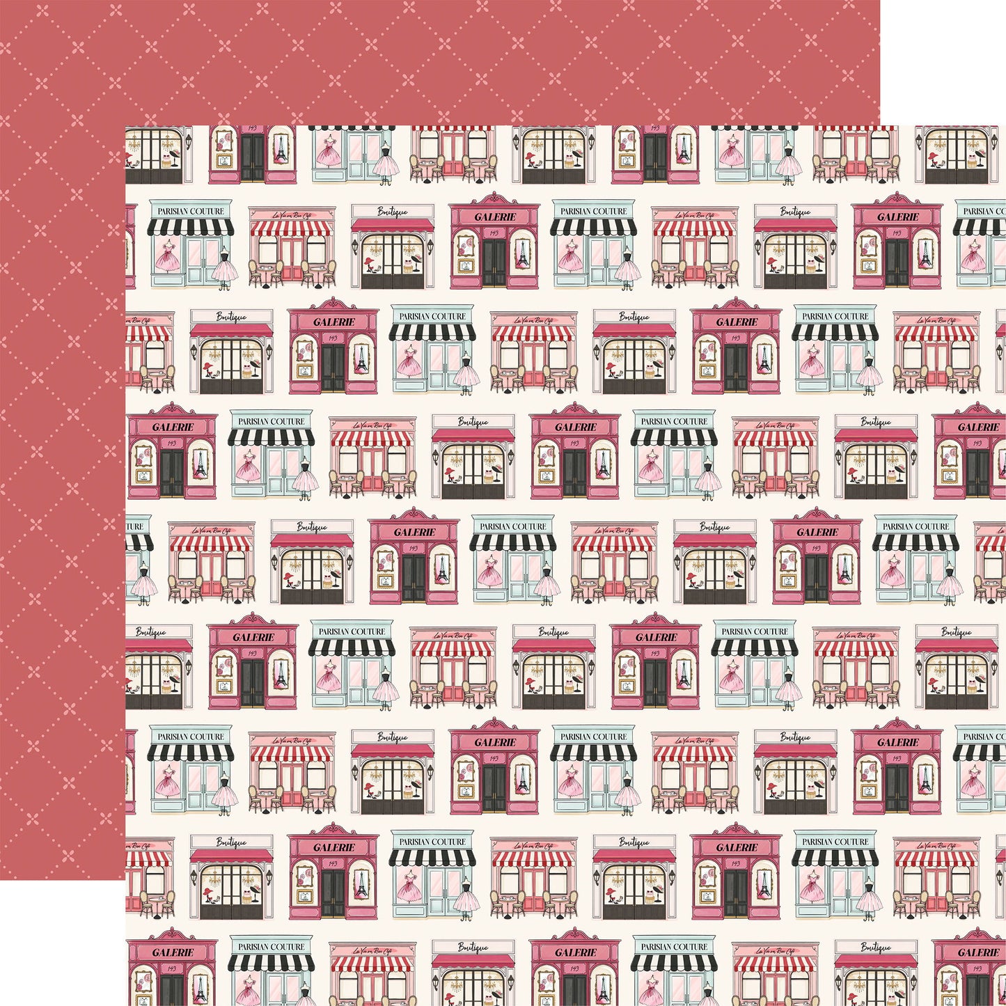Carta Bella French Girl Boutiques In Paris DS Paper (1 Sheet)