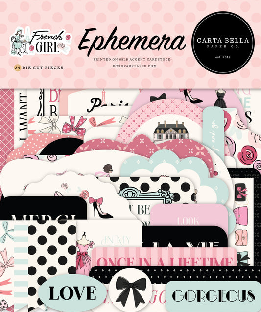 Carta Bella French Girl Ephemera