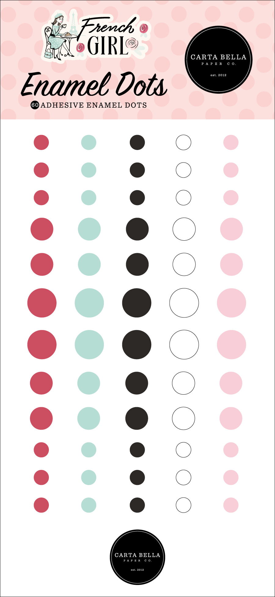 Carta Bella French Girl Enamel Dots