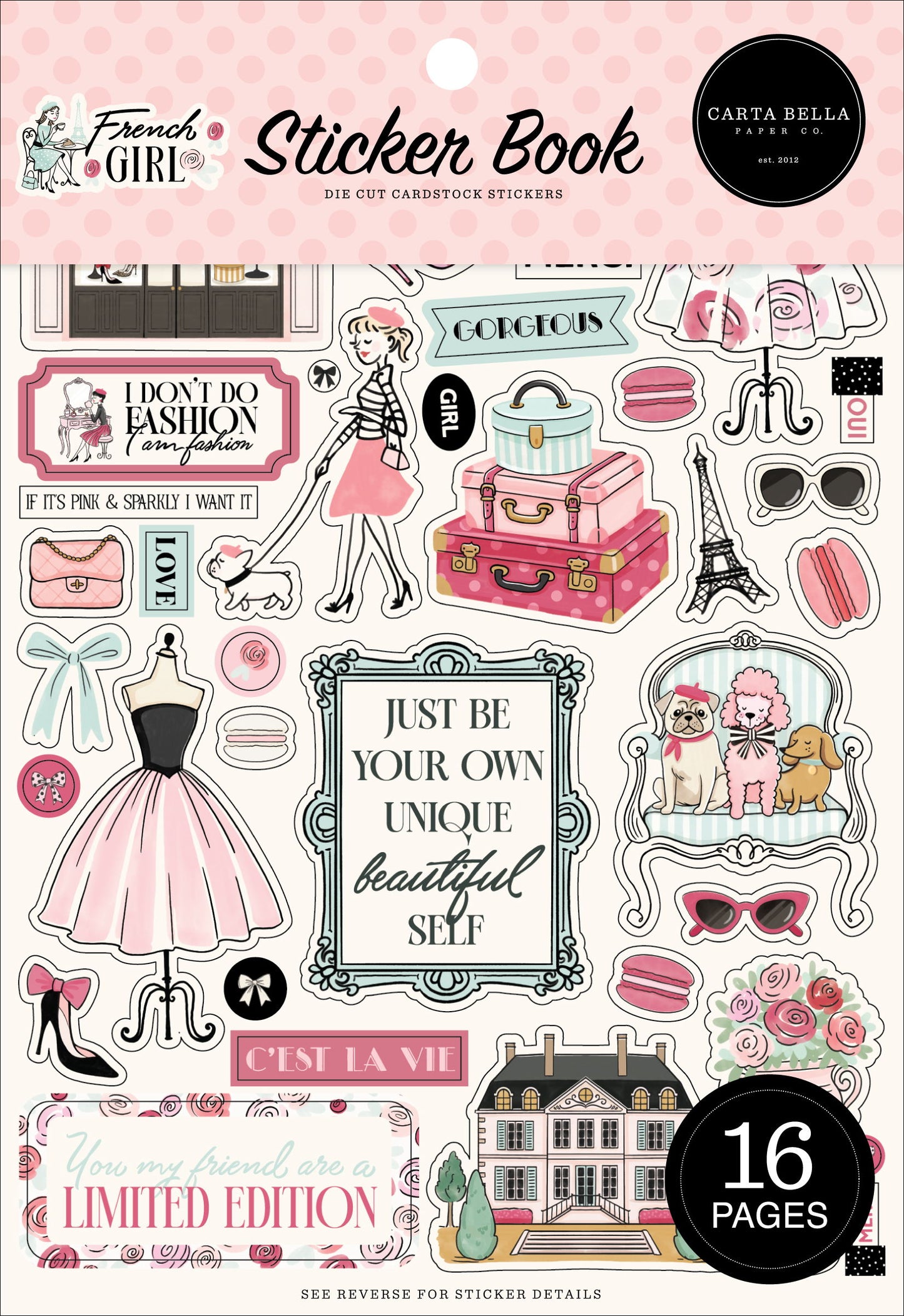 Carta Bella French Girl Sticker Book