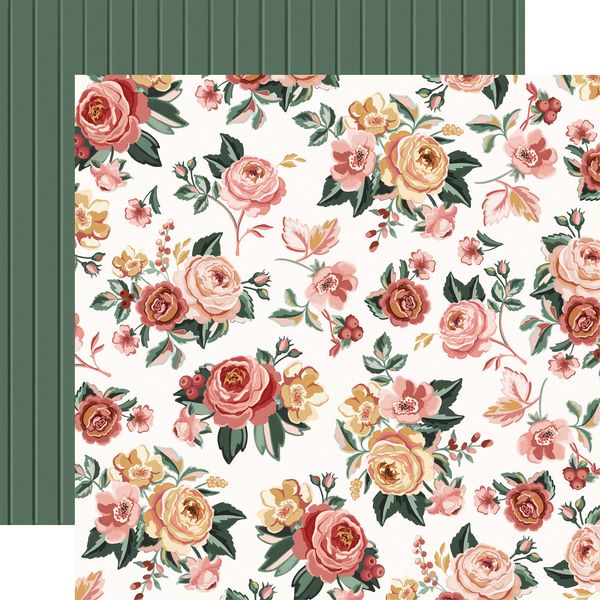 Echo Park Feels Like Home: Cottage Floral DS Paper