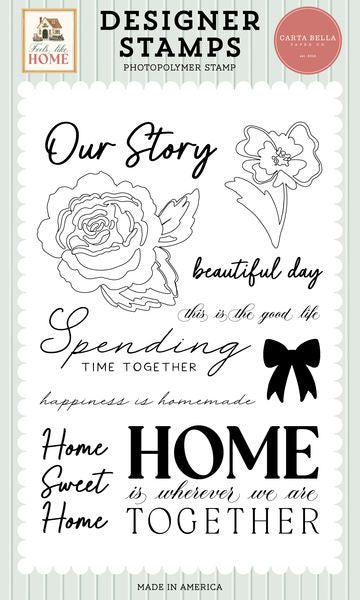 Echo Park Feels Like Home: Spending Time Together Stamp Set