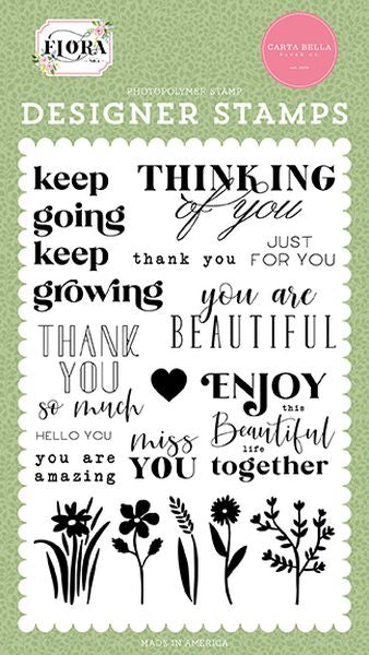 Flora No 4 Keep Going Stamp Set