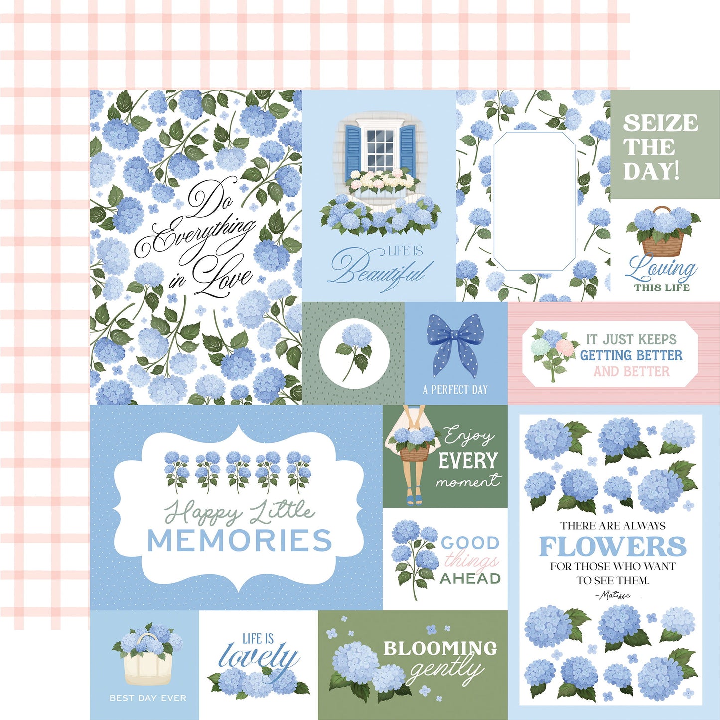 Carta Bella Flower Shoppe: Multi Journaling Cards DS Paper (1 Sheet)