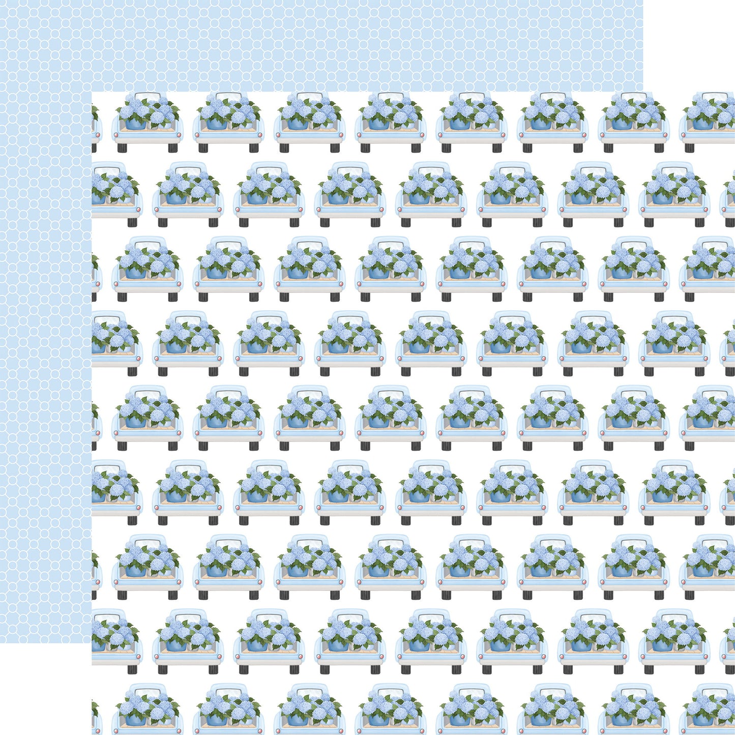 Carta Bella Flower Shoppe: Thick Of Hydrangeas DS Paper (1 Sheet)