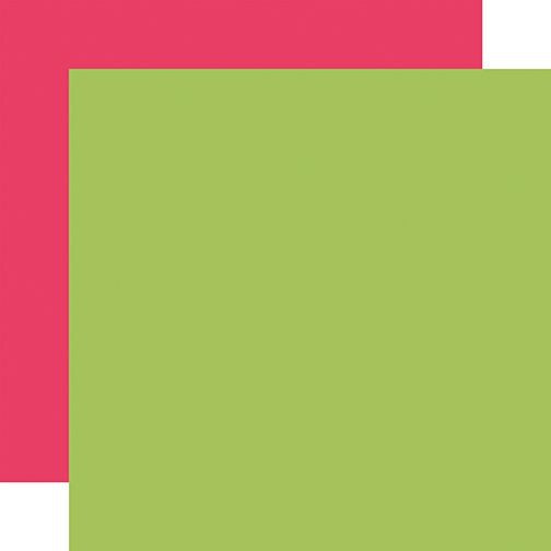 Green / Pink 12x12 Coordinating Solid
