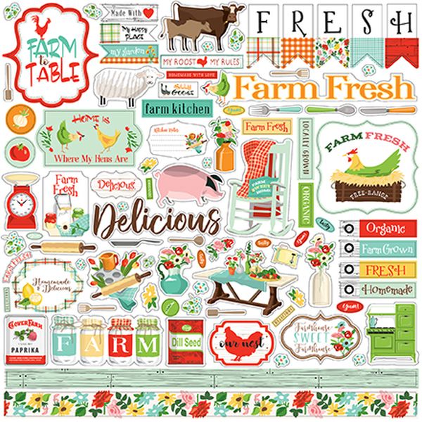 Farm To Table Element Sticker