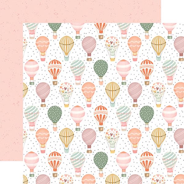 Carta Bella That's My Girl Hot Air Balloons DS Paper (1 Sheet)