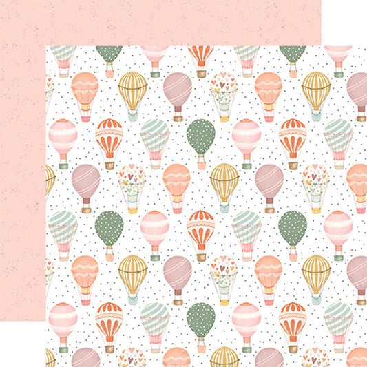 Carta Bella That's My Girl Hot Air Balloons DS Paper (1 Sheet)