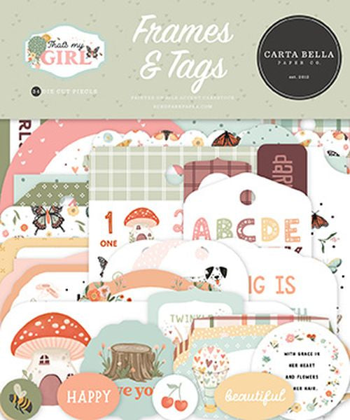 Carta Bella That's My Girl Frames & Tags