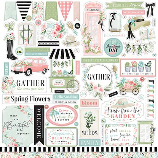 Flower Garden Element Stickers