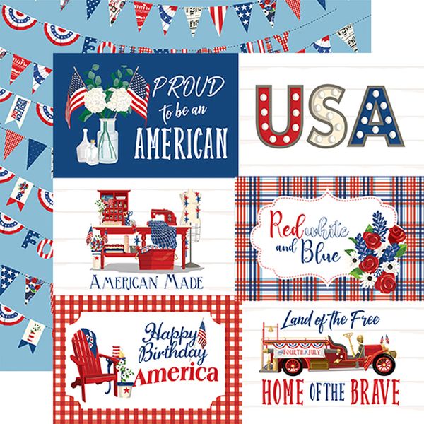 God Bless America 6x4 Journali