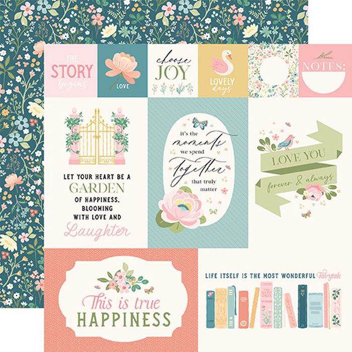 Secret Garden Magic Journaling Cards 12x12 DS Patterned Paper (1 Sheet)