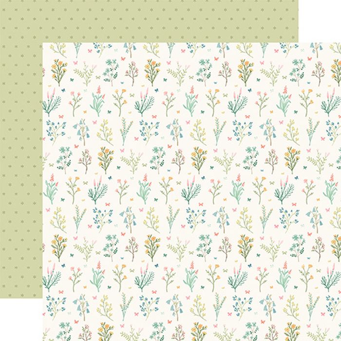 Secret Garden Growing Stems 12x12 DS Patterned Paper (1 Sheet)