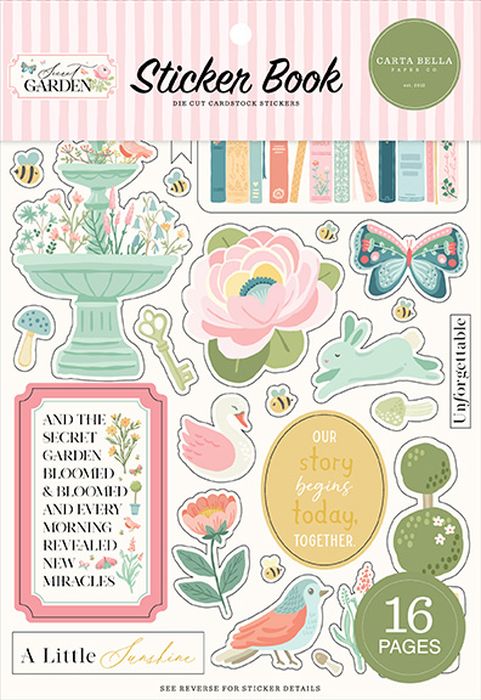 Carta Bella Secret Garden Sticker Book