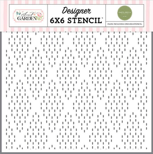 Carta Bella Secret Garden Dashing Diamonds Stencil