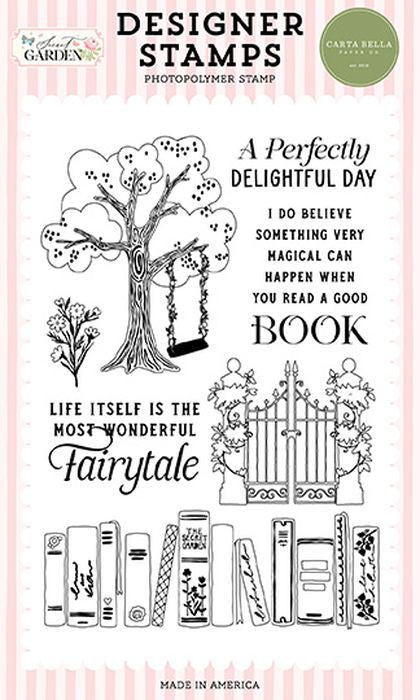 Carta Bella Secret Garden Enchanted Library Stamp Set