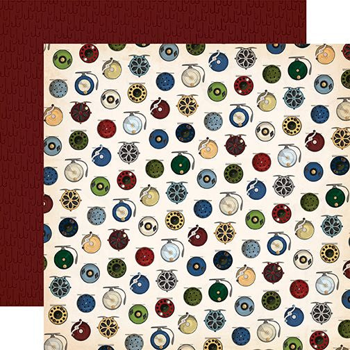 Gone Fishing Reel It In  12x12 DS Patterned Paper (1 Sheet)