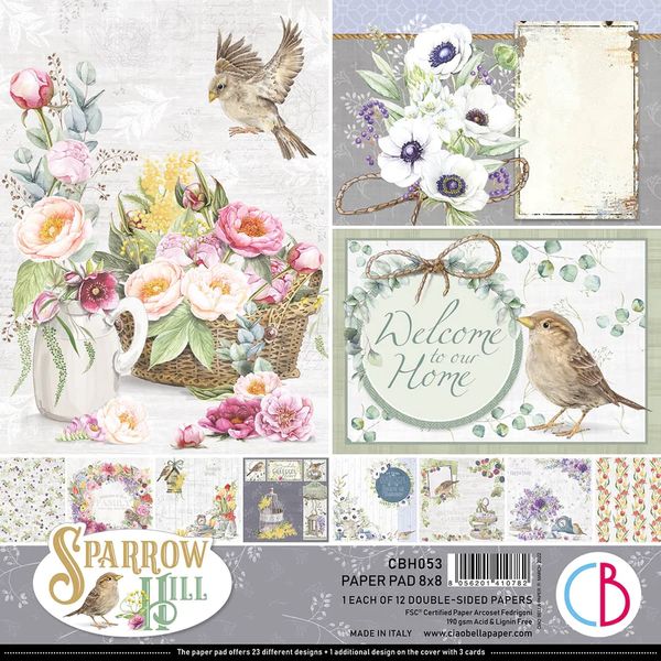 DISC - Ciao Bella Sparrow Hill Paper Pad