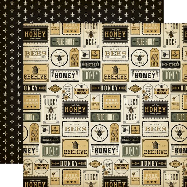Carta Bella  Honey Bee: Honey Phrases 12x12 DS Patterned Paper