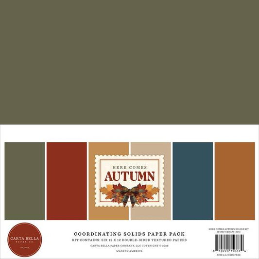 Carta Bella Here Comes Autumn Solids Kit
