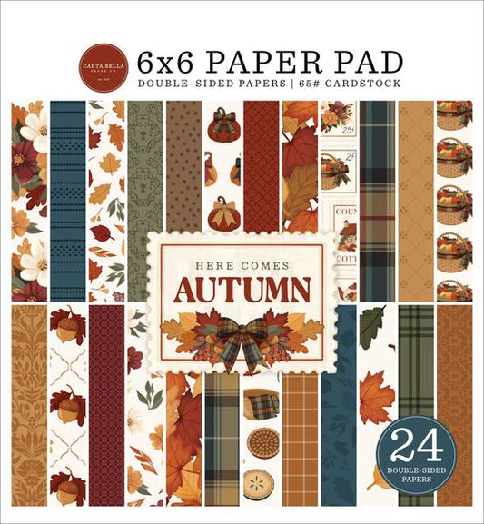 Carta Bella Here Comes Autumn 6x6 Paper Pad