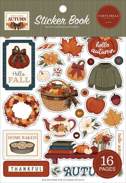 Carta Bella Here Comes Autumn Sticker Book