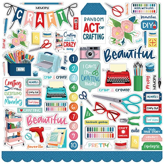 Echo Park Happy Crafting Element Sticker