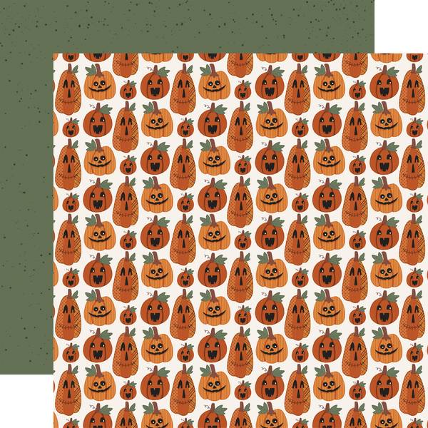 Carta Bella Handmade Halloween: October Pumpkins 12x12 DS Paper (1 Sheet)