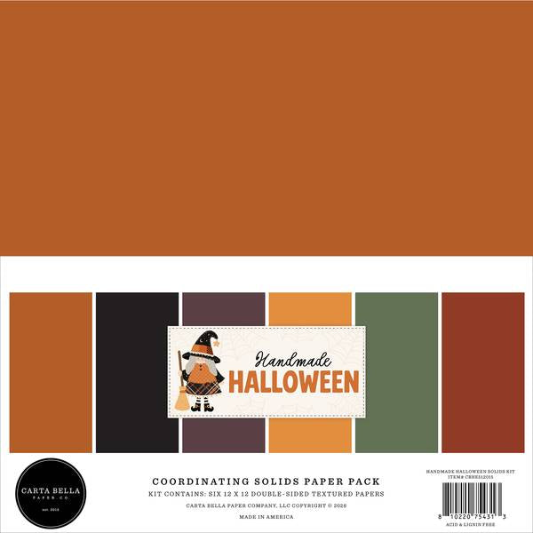 Carta Bella Handmade Halloween Solids Kit