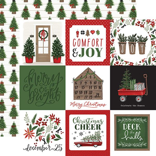 Home for Christmas 4x4 Jou Card