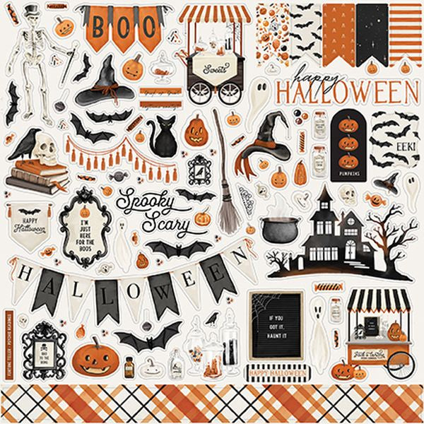DISC - Halloween Market Element Stickers