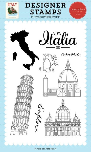 Carta Bella Italy: Carta Bella Viva Italia Stamp Set