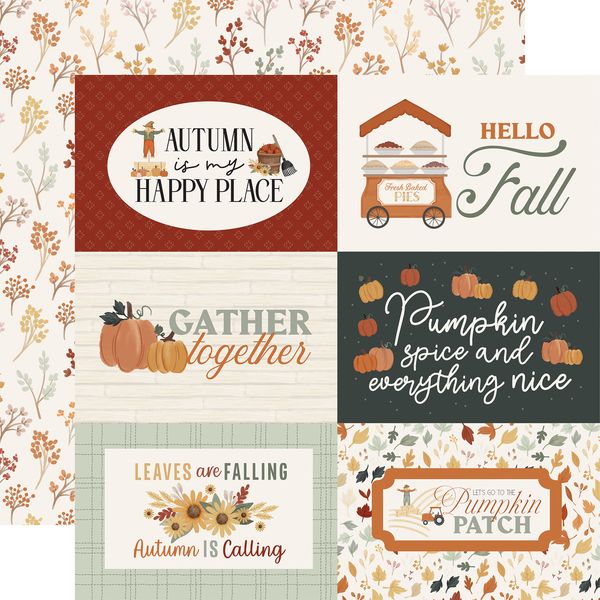 Carta Bella  It's Autumn: 6x4 Journaling Cards 12x12 DS Patterned Paper