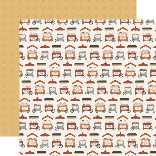 Carta Bella  It's Autumn: Autumn Treat Carts 12x12 DS Patterned Paper