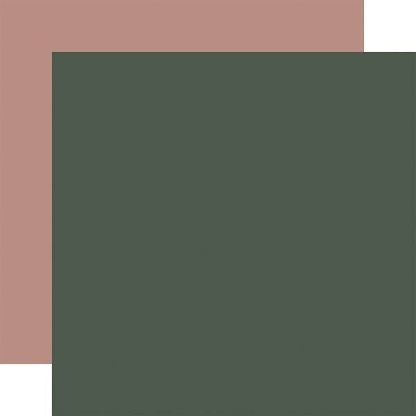 Carta Bella  It's Autumn: Dk. Teal / Mauve 12x12 DS Coordinating Solid Paper