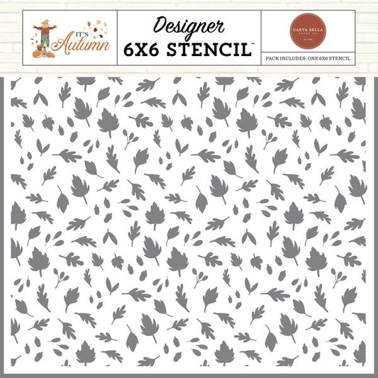 It's Autumn Autumn Greetings Leaves Stencil