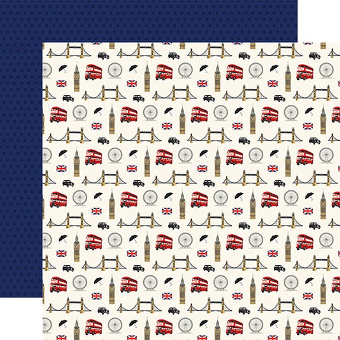 Carta Bella - London Explore London 12x12 DS Patterned Paper (1 Sheet)