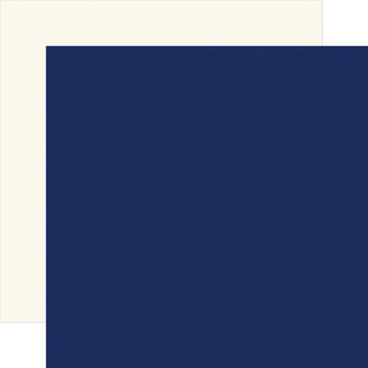 Carta Bella - London Blue / Cream 12x12 Coordinating Solid Paper (1 Sheet)